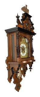 Antique Gustav Becker Free Swinger Wall Clock at 1900