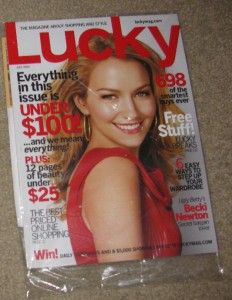 Lucky Magazine Becki Newton Ugly Betty Everything Under $100 Issue 