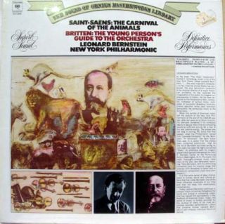 Bernstein Saint Saens Britten LP SEALED Vinyl M 31808