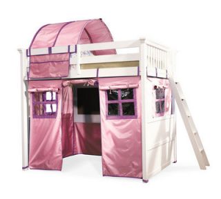 Loft Tent No Bed Pink Purple for Twin Size Loft Bunk Bed