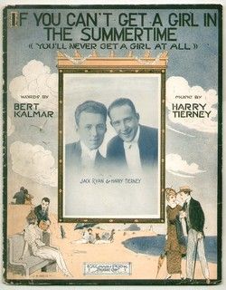 If You CanT Get A Girl in The Summertime 1915 Vintage Sheet Music 
