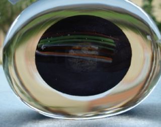 Kosta Boda Bertil Vallien Atelje Signed Modernist Eye Art Glass 