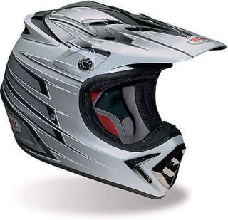 Bell Helmets Moto 8 Helmet Holeshot Black Silver Adult Small S 