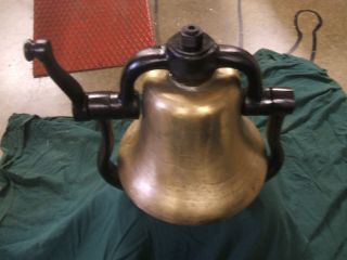   Pacific 13 inch Brass Diesel Locomotive Bell Yoke and Cradle