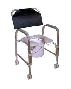 Drive Medical K D Aluminum Shower Chair Commode with Casters