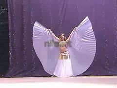   Dance Costume Angelic White Isis Wings MEGA SALE+STICKS,GI​FT& BAG