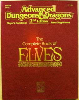 AD&D/ADVANCED DUNGEONS & DRAGONS COMPLETE BOOK OF ELVES/TSR 1992