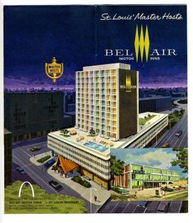 Bel Air Motor Inn Brochuretrader VICS Tiki Henricis St Louis Missouri 