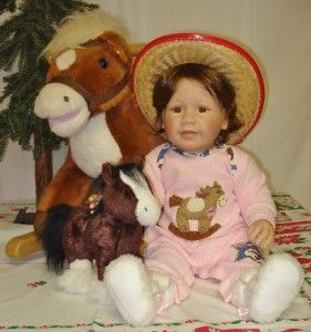 Little Cowgirl from Lee Middleton with Rocking Horse Artist Reva 