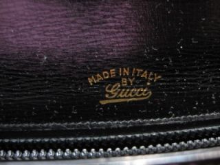Authentic Vintage Designer GUGGI Black Patent Purse Bag A 