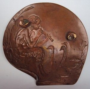 Franz Bergman Art Nouveau Vienna Bronze Vide Poche, Card Tray