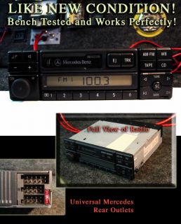 Mercedes Benz Tape Cass Player Radio Becker 94 95 96 97 98 BE1492 