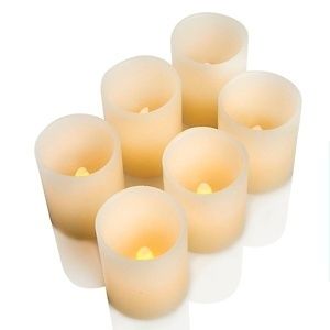 Nate Berkus Set of 6 Flameless Votive Candles NEW