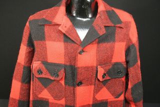 Bemidji Woolen Mills Vintage Lumber Jack Red Black Wool Jacket