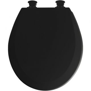 Bemis 46ECDG 047 Black Molded Wood Toilet Seat w/ Easy Clean & Change 