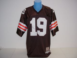 Bernie Kosar #19 Authentic Cleveland Browns Football Jersey Sewn Jeff 