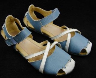 bernie mev jibe blue white sandals shoes 40 9 9 5 description up for 