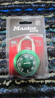   Master Lock ANTI SHIM Combination School, Gym, Locker, Bike Lock GREEN