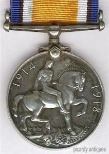 British War Medal, 1914 1920, Rare V.A.D., s1162