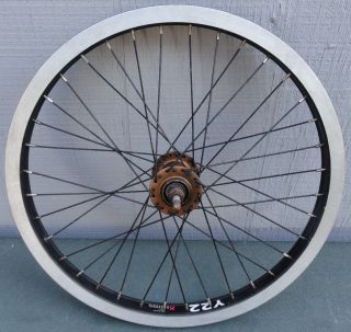 Alex Y22 X Rims 6061 T6 406X22 BMX Bike Bicycle Black Wheel Rim W Gold 
