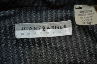 Jhane Barnes Long Sleeve Gray 100 Rayon Modern Button Down Shirt Mens 