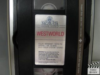 Westworld VHS Yul Brynner Richard Benjamin James Brolin