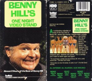 VHS Benny Hills One Night Video Stand Act One