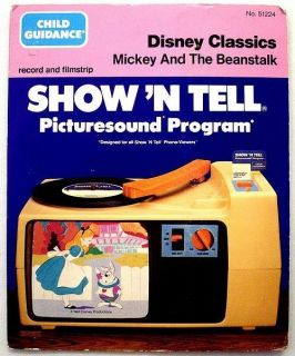 ShowN Tell Disney Classics Mickey The Beanstalk CBS 1983 Record 