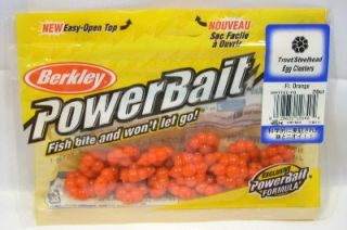 Berkley Powerbait Trout Steelhead Egg Clusters Fluorescent Orange 