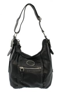 Giani Bernini New Black Soft Leather Hobo Handbag Large BHFO