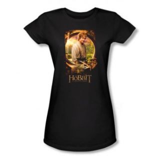 The Hobbit Lord of The Rings Bilbo Poster Movie Juniors Babydoll T 