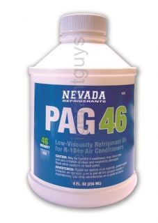 Oil PAG 46 A/C oil lubricant 8oz, OEM approved, AC Compressor Oil Low 