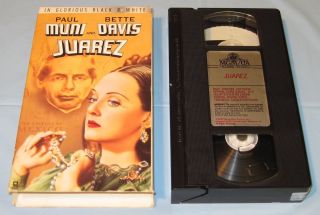 Juarez (VHS, 1991) Paul Muni/Bette Davis Biography Classic