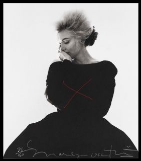 Bert Stern Signed Marilyn Monroe A Time to Think in Evening Dress 62 