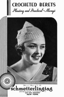 Millinery Patterns Crochet Berets Hats Depression 1934