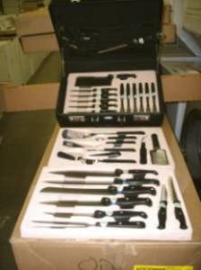 Berghoff 32 Piece Knife Set with Case Deluxe Stainless