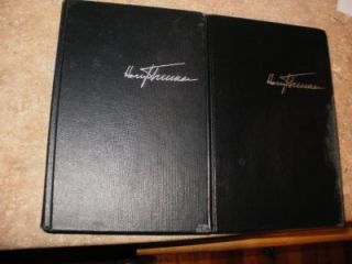 Harry Truman Signed Kansas City Edition Vol 1 Memoirs with Vol 2 1st 