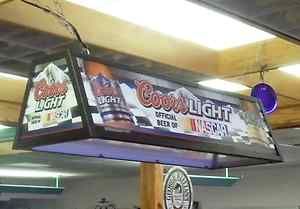 Coors Light (Official Sponsor of NASCAR) Billiard Table Light