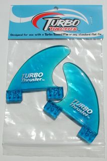 Turbo Thruster Side Bites Blue Fits FCS Plugs Set of 2