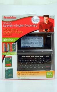 Franklin BES 2170 Merriam Webster Speaking Spanish English Dictionary 