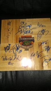 2005 06 Florida Gators Team Signed National Champs Floorboard 