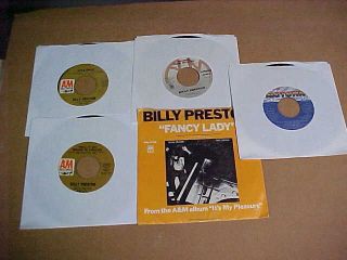 Billy Preston 45 RPM Record Lot of 5 Different