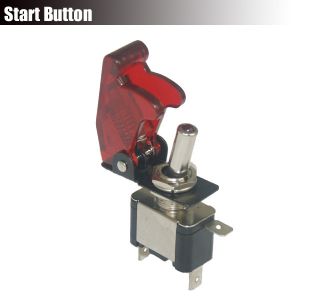 12V 20A Red LED Light on Off Control SPST Toggle Ignition Starter 