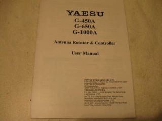 yaesu antenna rotator controller user owners manual  9 75 