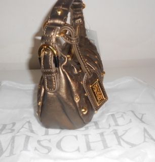  Handbag Bronze Metallicleather Little Beth Studs Clutch 248