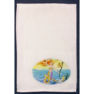 Betsy Drake Interiors Coastal Mermaid Guest Towel Set of 2 GT375 