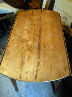 Vintage Drop Leaf Table Birch or Maple? Furniture Dining Room Kitchen 