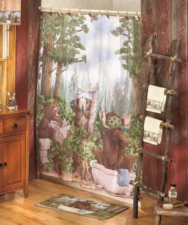 In The Woods Bath Collection Bear Moose Racoon
