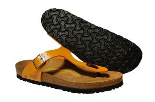 Birkenstock Womens Sandals Orange Slides EUR 38 NB0088