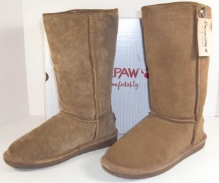 Bearpaw Bianca Tall II 9 M Brown Suede Mid Calf Winter Boots Womens 